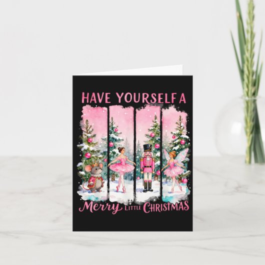 Nutcracker Friends Snow Globe Nk Coquette Bow Chri Kaart (Voorkant)