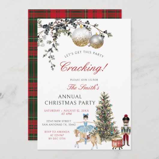 Nutcracker Friendsmas Holiday Christmas Party Kaart (Voorkant / Achterkant)