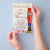 Nutcracker Friendsmas - Uitnodiging voor kerstfees Flyer (Hand)