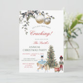 Nutcracker Friendsmas Vakantie Kerstfeest Kaart (Staand voorkant)