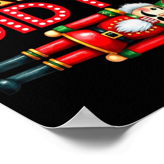 Nutcracker Fritz Did It Clara Funny Christmas Ball Poster (Hoek)