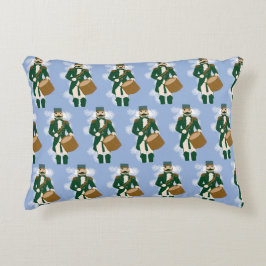 Nutcracker Frosted Blue Rectangular Cushion Accent Kussen