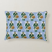 Nutcracker Frosted Blue Rectangular Cushion Accent Kussen (Achterkant)