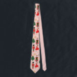 Nutcracker Funny Pink Kerstmis Stropdas<br><div class="desc">Nutcracker Funny Pink-stropdas voor kerstmis</div>