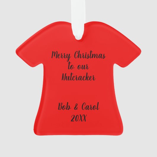 Nutcracker Gepersonaliseerd Ornament (achterkant)