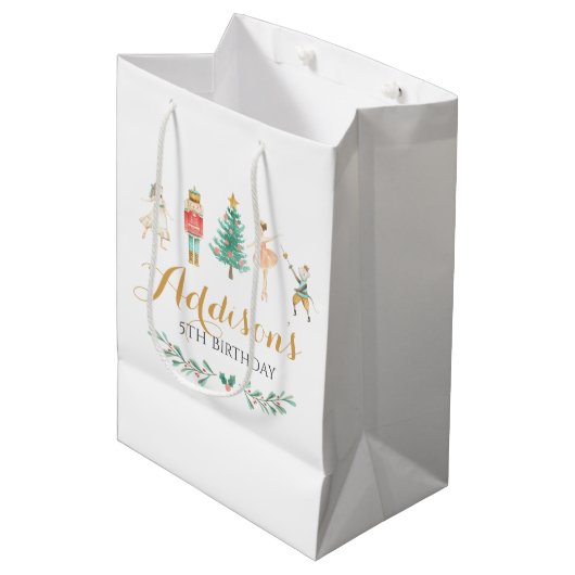 Nutcracker Gift Bag Medium Cadeauzakje (Voorkant Gekanteld)
