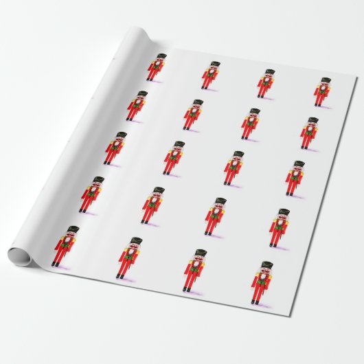 Nutcracker Gift Wrap Paper Cadeaupapier (Uitgerold)