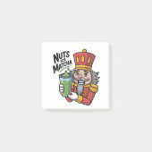 Nutcracker Holding Matcha Latte Grappige Noten Voo Post-it® Notes (Voorkant)