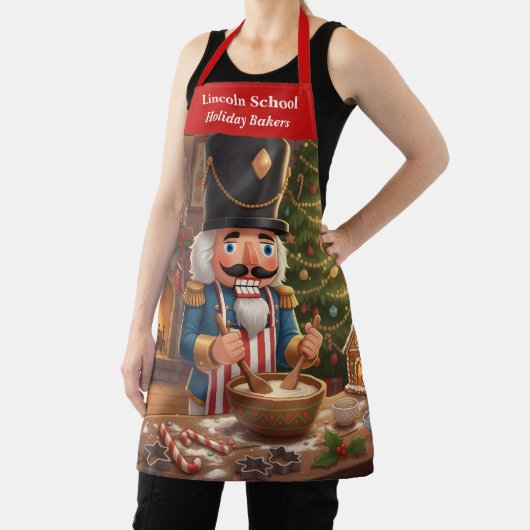 Nutcracker Holiday Baking Apron Schort (Insitu)