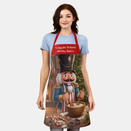 Nutcracker Holiday Baking Apron Schort (Gedragen)