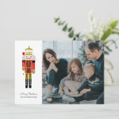 Nutcracker Holiday-fotokaart Kaart (Staand voorkant)