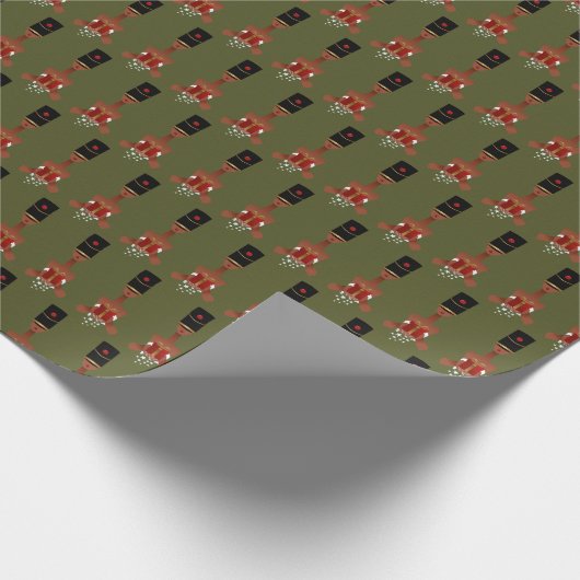 Nutcracker Holiday Gift kerstinpakken papier (Hoek)