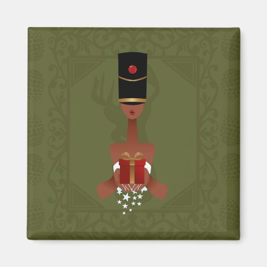 Nutcracker Holiday Gift Kerstmagneet Magneet (Voorkant)