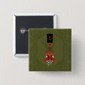 Nutcracker Holiday Gift Kerstmis Rug Button (Voorkant /achterkant)