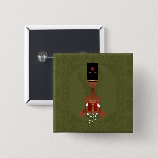Nutcracker Holiday Gift Kerstmis Rug Button (Voorkant /achterkant)