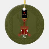 Nutcracker Holiday Gift kerstversiering Keramisch Ornament (Voorkant)