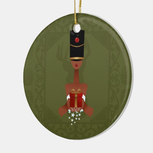 Nutcracker Holiday Gift kerstversiering Keramisch Ornament (Links)
