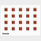 Nutcracker Holiday Gift Sticker met kerstcadeautje (Vel)