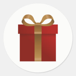 Nutcracker Holiday Gift Sticker met kerstcadeautje