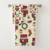 Nutcracker Holiday Kerstmis Bad Handdoek (Insitu)