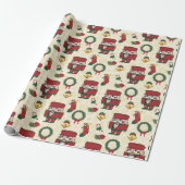 Nutcracker Holiday Kerstmis Cadeaupapier (Uitgerold)