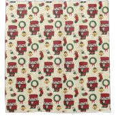 Nutcracker Holiday Kerstmis Douchegordijn (Voorkant)