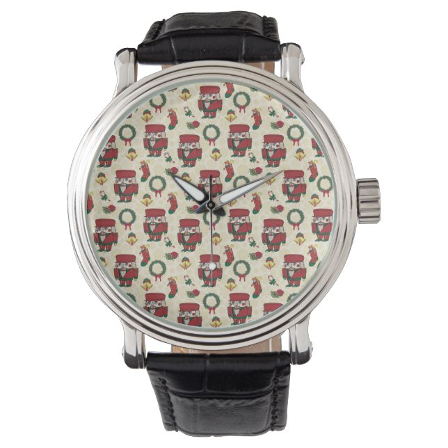 Nutcracker Holiday Kerstmis Horloge (Voorkant)