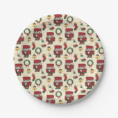 Nutcracker Holiday Kerstmis Papieren Bordje (Voorkant)