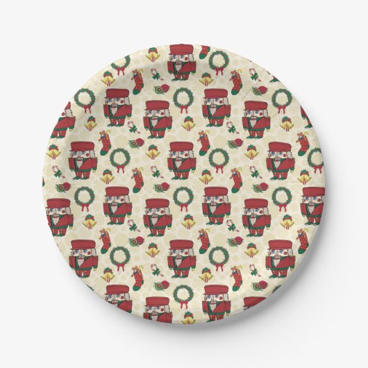 Nutcracker Holiday Kerstmis Papieren Bordje (Voorkant)