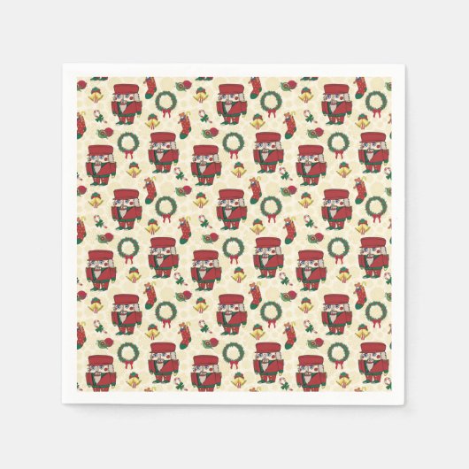 Nutcracker Holiday Kerstmis Servet (Voorkant)