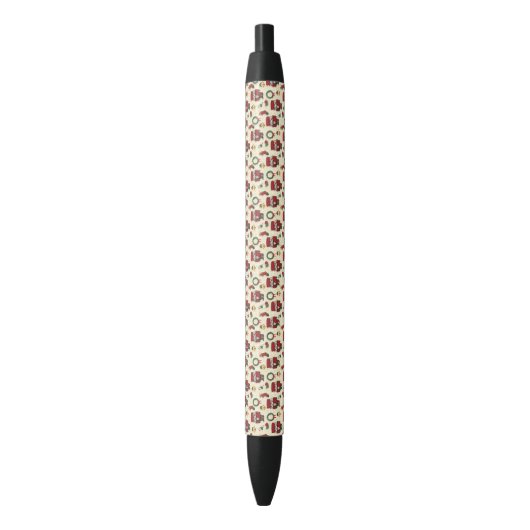 Nutcracker Holiday Kerstmis Zwarte Inkt Pen (Voorkant Verticaal)