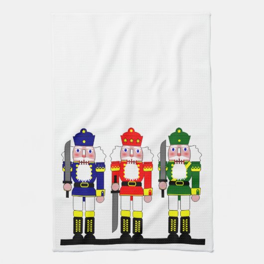Nutcracker Holiday-kersttheehanddoek Theedoek (Verticaal)