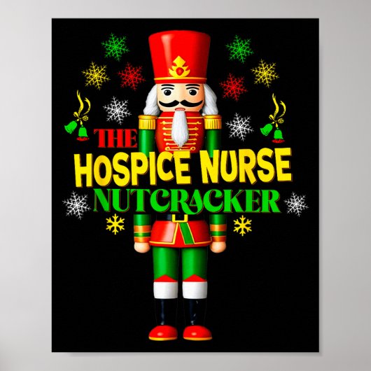 Nutcracker Hosce Nurse Festive Christmas Holiday S Poster (Voorkant)