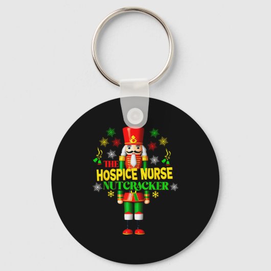 Nutcracker Hosce Nurse Festive Christmas Holiday S Sleutelhanger (Voorkant)