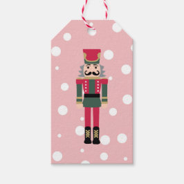 Nutcracker Illustratie kerstontwerp Klassiek Cadeaulabel