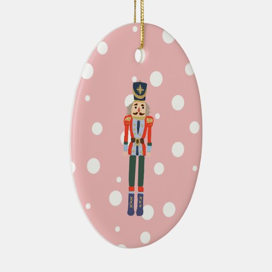 Nutcracker Illustratie kerstontwerp Klassiek Keramisch Ornament (Rechts)