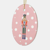 Nutcracker Illustratie kerstontwerp Klassiek Keramisch Ornament (Links)