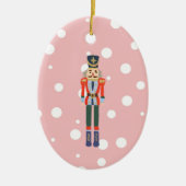 Nutcracker Illustratie kerstontwerp Klassiek Keramisch Ornament (Voorkant)
