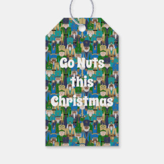 Nutcracker International Band - Blauwe Kerst Cadeaulabel