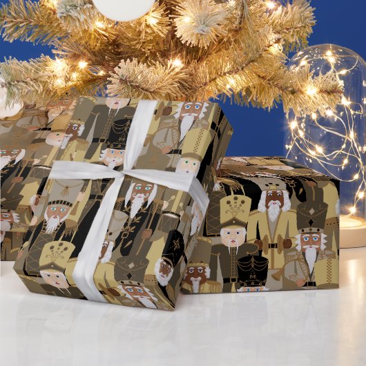 Nutcracker International Band - Goud Kerstmis Cadeaupapier (Feestdagen)