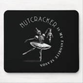 Nutcracker Is My Favorite Season Ballet Skeleton B Muismat (Voorkant)