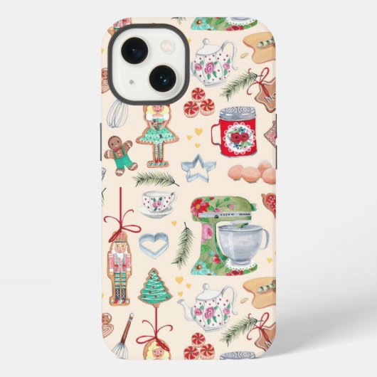 Nutcracker karakter schattige keukenkoekjes iPhone hoesje (Achterkant)