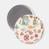 Nutcracker karakter schattige keukenkoekjes magneet (Voorkant / Achterkant)