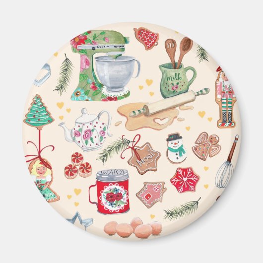 Nutcracker karakter schattige keukenkoekjes magneet (Voorkant)