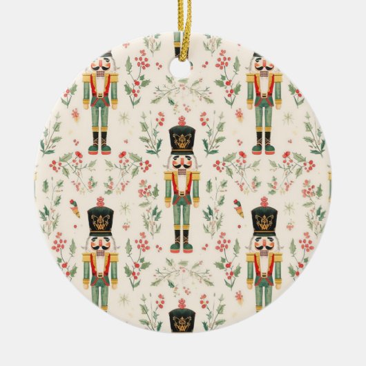 Nutcracker Keramisch Ornament (Voorkant)