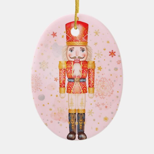 Nutcracker Keramisch Ornament (Voorkant)