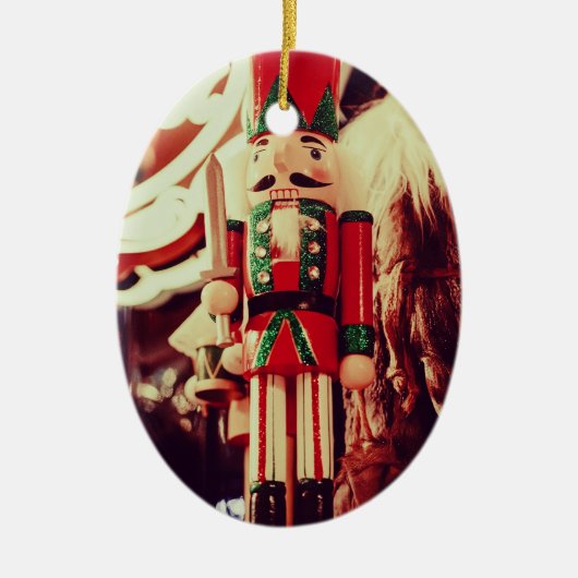 Nutcracker Keramisch Ornament (Voorkant)