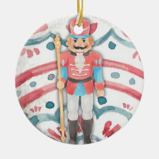 Nutcracker Keramisch Ornament (Voorkant)