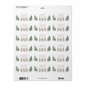 Nutcracker Kerst Bruidsuitnodiging Theepartij Adre Etiket (Full Sheet)