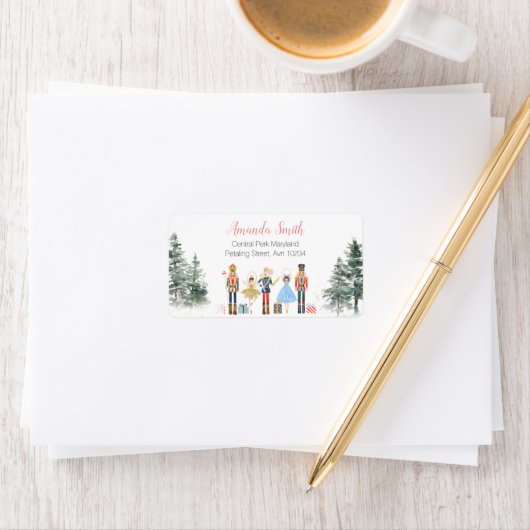 Nutcracker Kerst Bruiloft Thee Adres Etiket (Insitu)